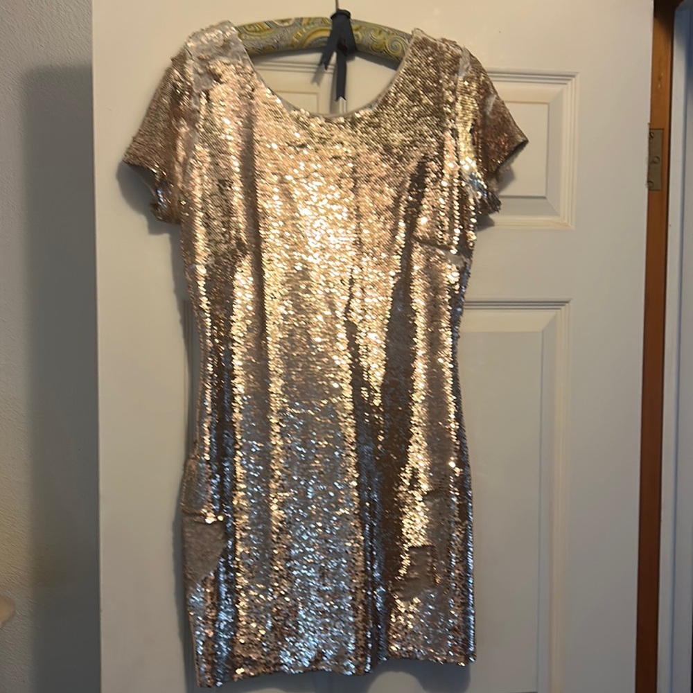 Gold dress